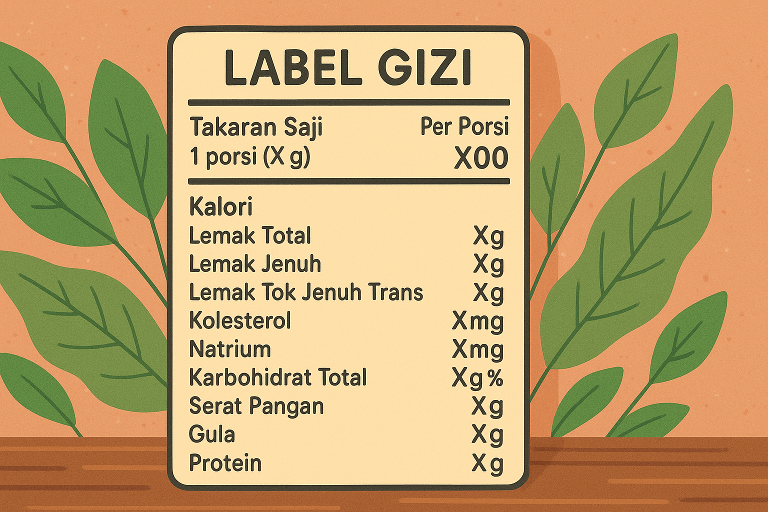 Label Gizi