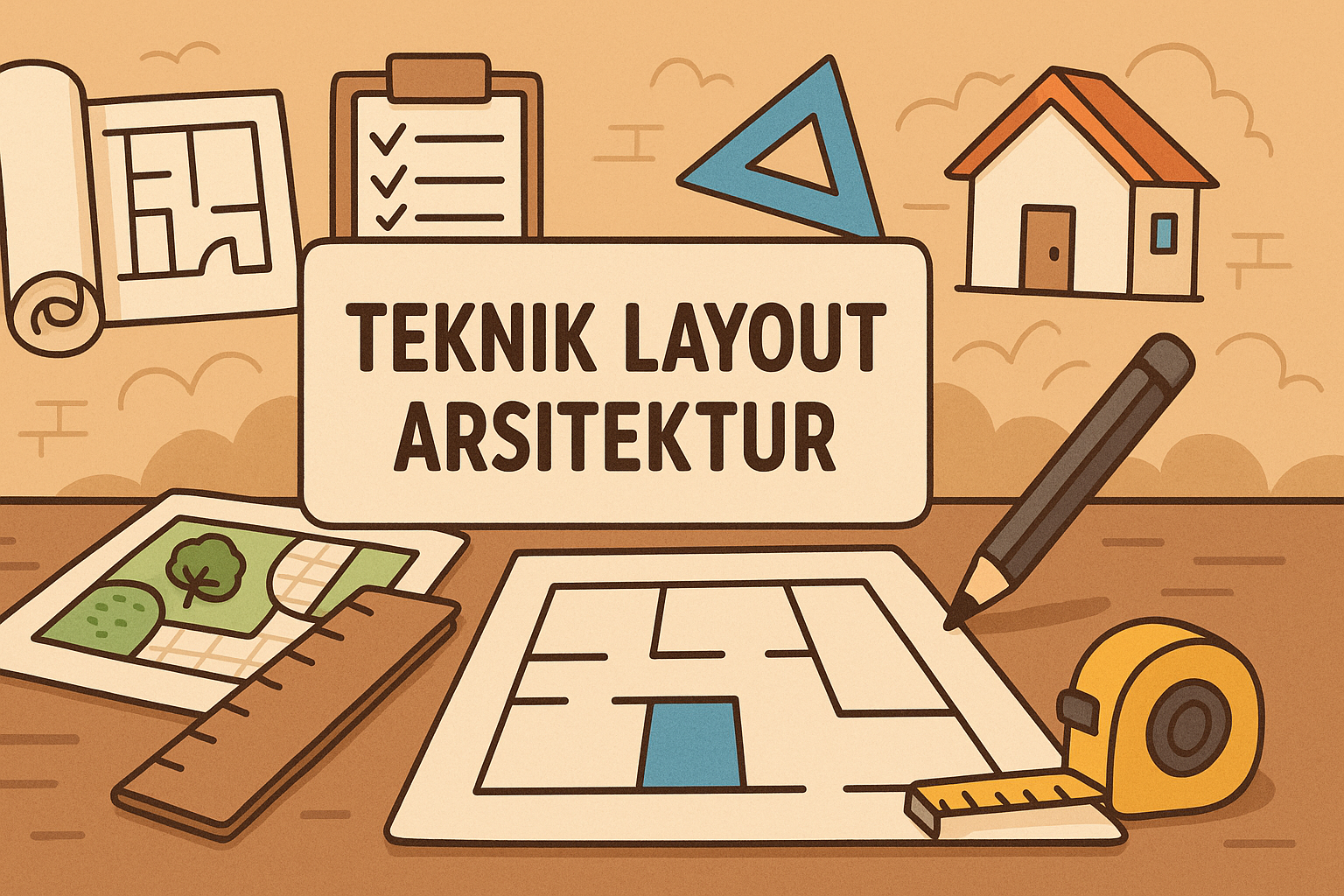 Teknik Layout Arsitektur