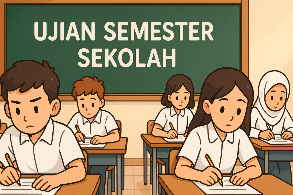 Ujian semester sekolah