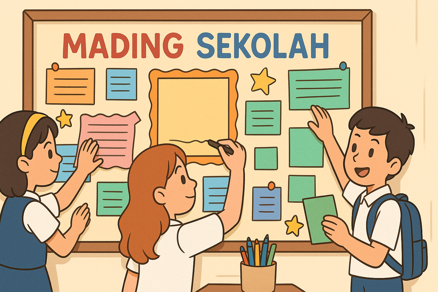 Membuat Mading Sekolah