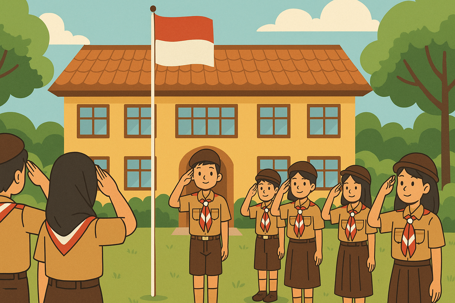 Pramuka di Sekolah