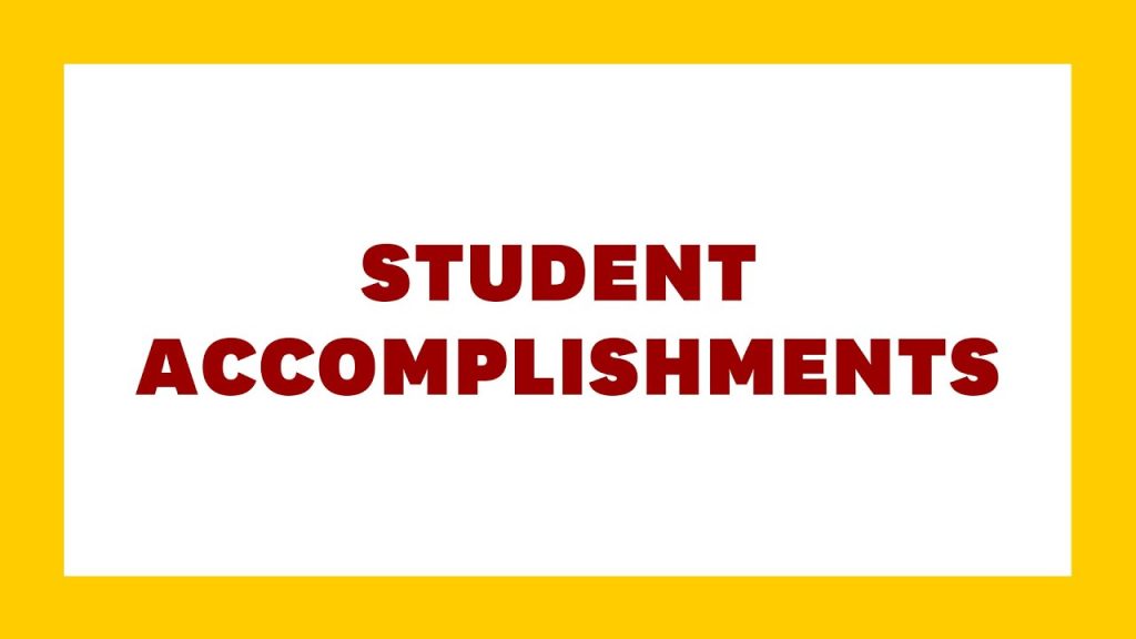 Student Accomplishments