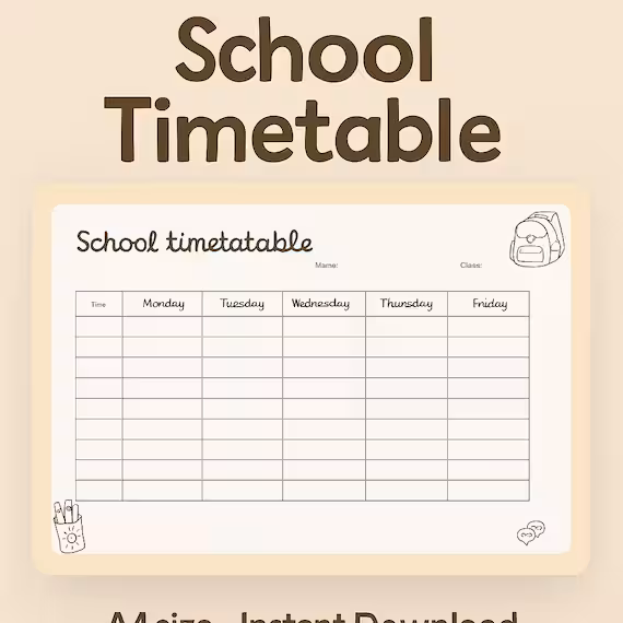 School Timetable